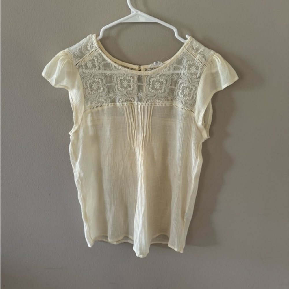 Sheer off white / cream top